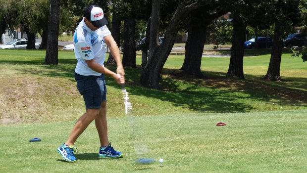 cronullasharks's tweet photo. Straight as a gun! @jim_jim86 smokes one off the tee #SharksGolf #WeAreSharks https://t.co/d1s04laik1