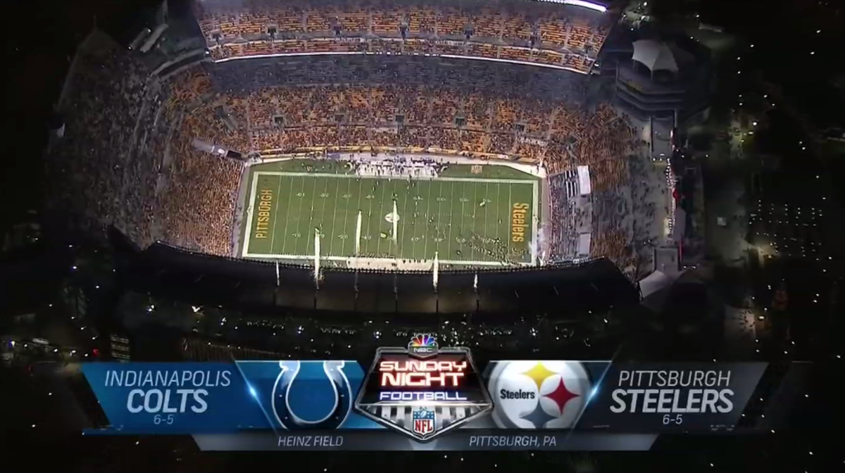 Sunday Night Football on NBC on Twitter: 'The @Colts take on the @Steelers  on @NBC! WATCH LIVE on @NBC or STREAM HERE:    / X