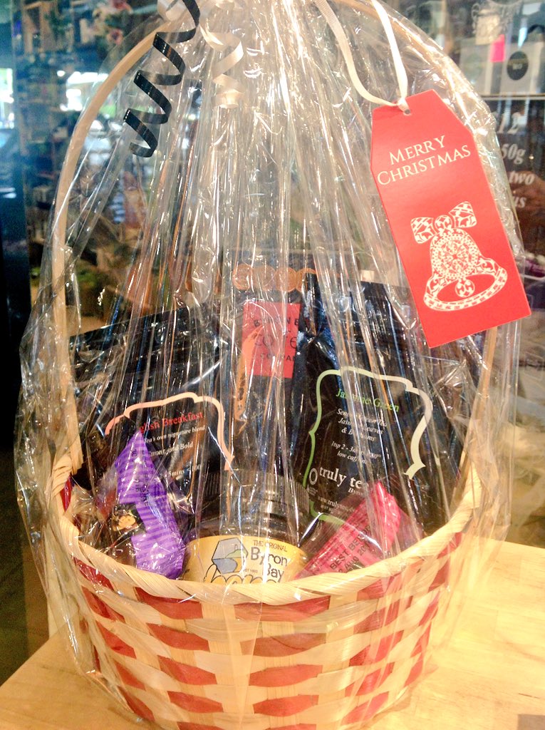TrulyTeas's tweet photo. Byron Bay gift baskets now available in store. Any budget, loads of products to choose from https://t.co/KHRTDDbR0O
