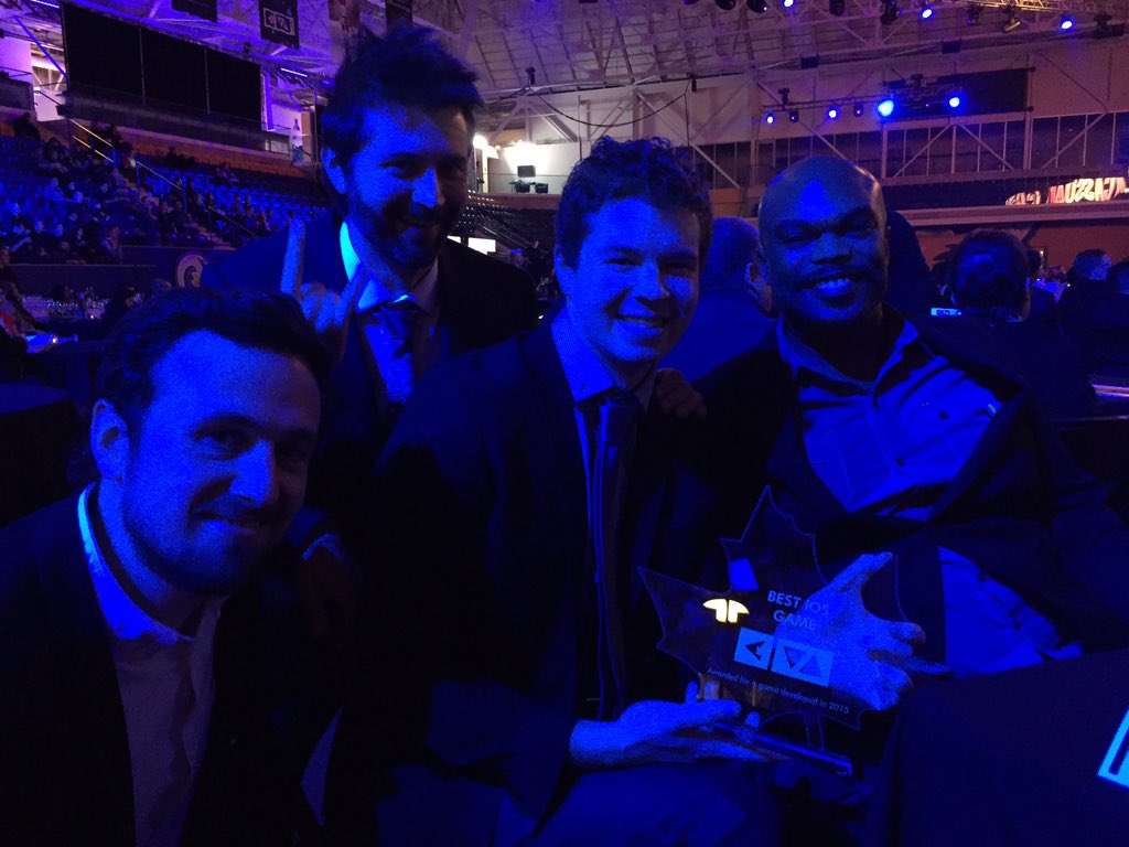 StudioOnoma's tweet photo. And Lara Croft GO just won Best iOS game! @CVAwards https://t.co/SpBxN7Mpda