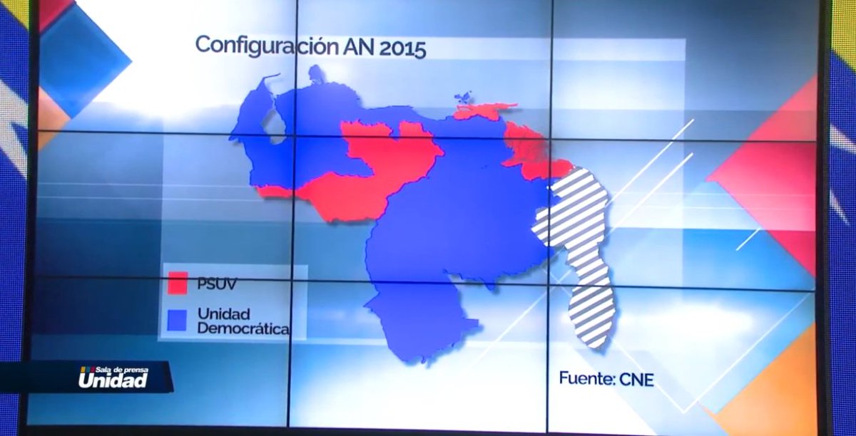 ¡Así quedó el mapa! 68% a favor de la Unidad unidadvenezuela.org