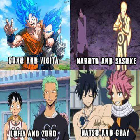 Real  #naruto #sasuke #goku #vegeta #luffy #johnny #gyro #jojo