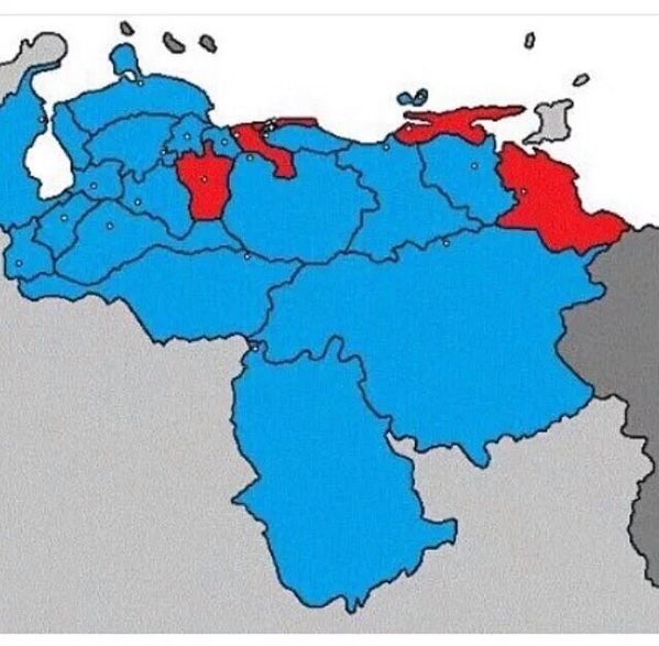 PK2noticiosos's tweet photo. El nuevo mapa político de Venezuela después de la humillante derrota del régimen de Nicolás Maduro https://t.co/WyAvZIl9mo
