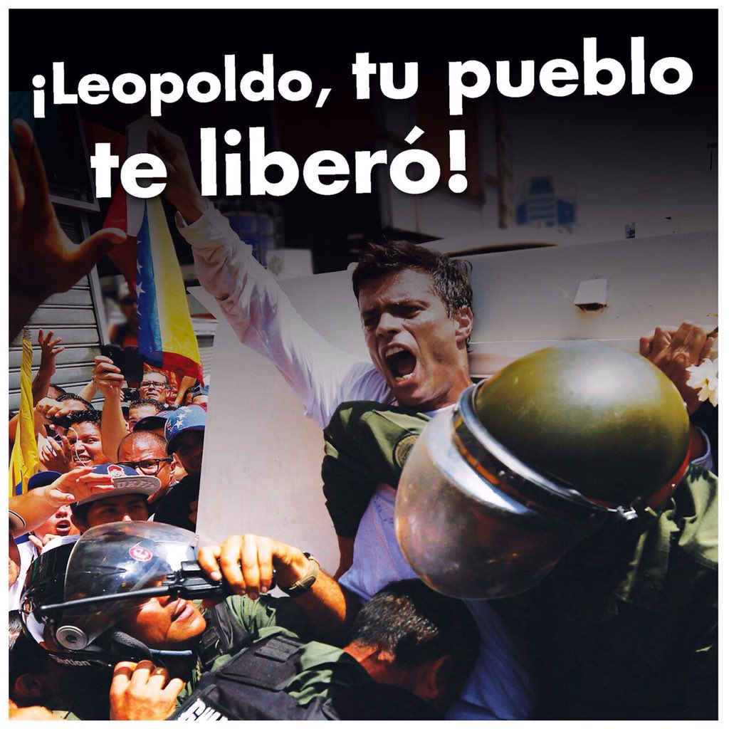 liliantintori's tweet photo. Venezuela, seguimos con más esperanza y más compromiso "el que se cansa pierde" @leopoldolopez https://t.co/iyit9MdRct