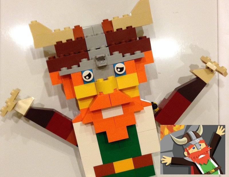 TheEdwinMach's tweet image. #lego #VikingsOfDragonia made only from pieces in the "medium" creative box.