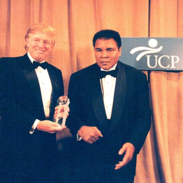 stareagle's tweet photo. Trump on May 7: "#TBT With my friend Muhammad Ali"

Your friend? He would be a Muslim sports hero. https://t.co/78o6VyCv2v