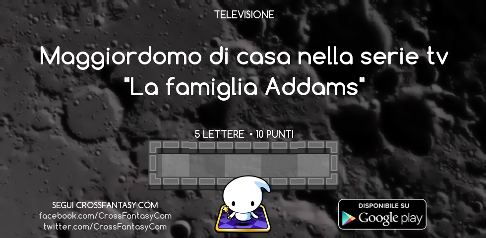 CrossFantasyCom's tweet photo. Lunedì mattina = sentirsi un po' come lui :) 5 lettere #domanda #tv #televisione #buongiorno https://t.co/zMxXYTkjGc