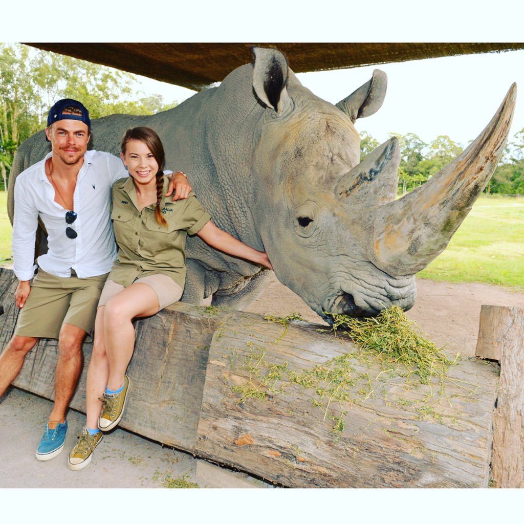 BindiIrwin's tweet image. So happy to get to introduce you to our world here in Australia! Bring on the adventure! @derekhough