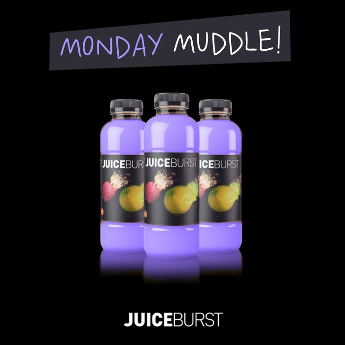 JuiceBurst's tweet photo. Tell us which JuiceBurst flavour we've muddled up & win a case of your fave JuiceBurst flavour! #MondayMuddle https://t.co/XJmrbWVrZA