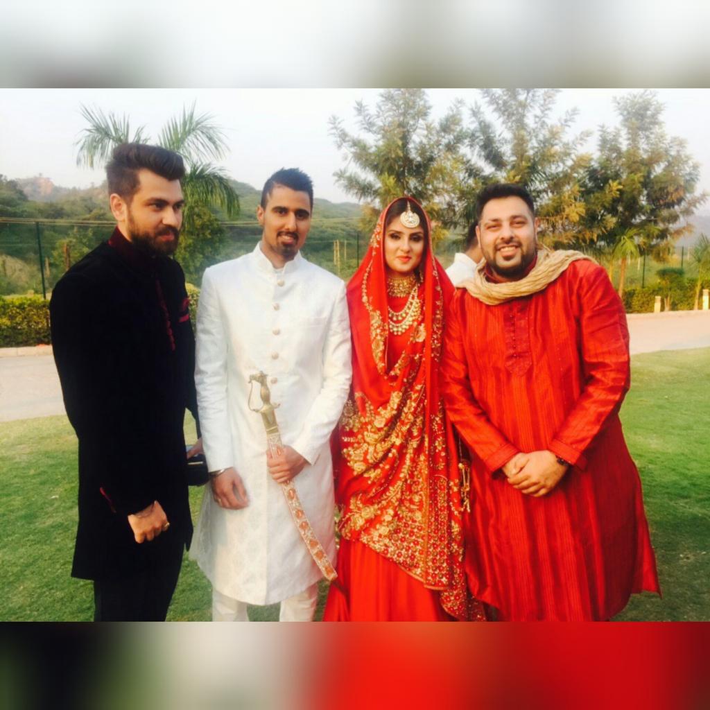 Awesome time at my Aditya bhaiya's ( Badshah) sister's wedding. Lots of  wishes to the couple. Bless, image size:1024x1024