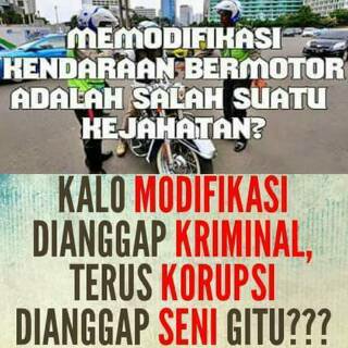 BUKA MATA KALIAN wahai penegak HUKUM dimanapun berada....
#savemodifikasi #likeindonesiabikers 
Cc: <a href="/jokowi/">Joko Widodo</a>