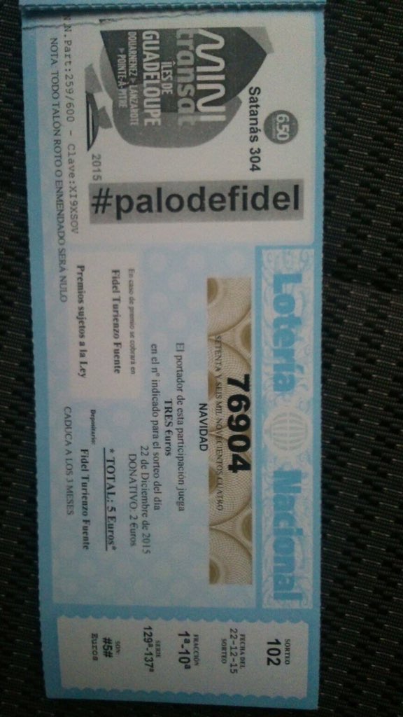 Satanas304's tweet photo. @v36317 comprando y/o vendiendo papeletas de lotería del número 76904.Cuestan5€.Son 2€ de donativo y se juegan 3€ https://t.co/troUsxy25e