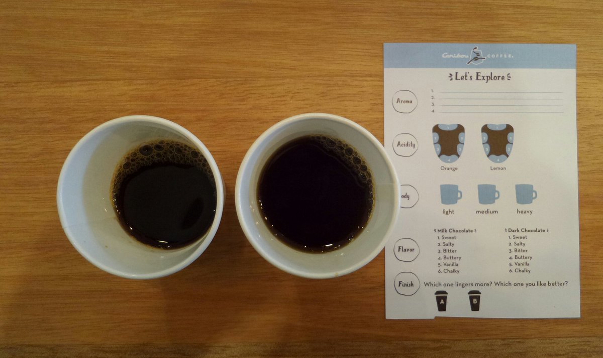 Negeri_Sendiri's tweet photo. Kursus kilat! Belajar membedakan kopi. @CaribouCoffeeID #stayawakefor https://t.co/YMO3FEusJW