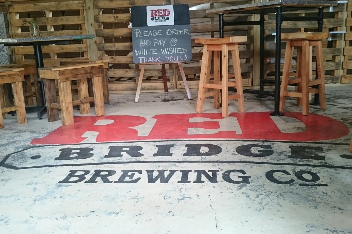 Beer time. The bicycles led us to <a href="/redbridgebrew/">Red Bridge Brewing</a> who are celebrating their 2nd birthday today. Cheers