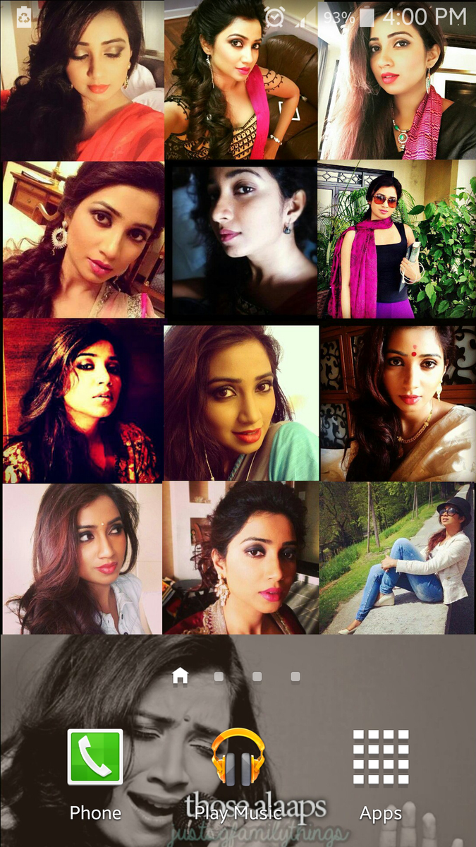 Iqrasaysthat's tweet photo. Cant stop staring at my wallpaper <3 #FirstCreation <3 @shreyaghoshal https://t.co/NvqJWjhQZg