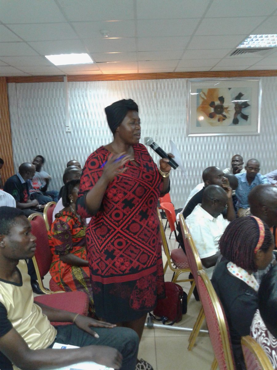 Sambannz's tweet photo. Sarah Eperu @FDCOfficial1 women's league's spokesperson present at #ACC2015 for #NoVoteSelling2016 Campaign https://t.co/31omfiXPHz