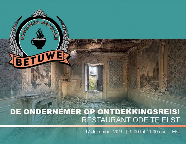ArnhemBusiness's tweet photo. .@BusinessBetuwe Netwerk Bijeenkomst op 19 dec. as. @RestaurantODE #Elst

https://t.co/pL6BDctrMZ https://t.co/ie70h9MhNU