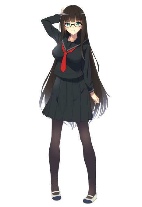 この子をヒロインにした18禁CG集を作りたい(前にラフ上げたやつ) 