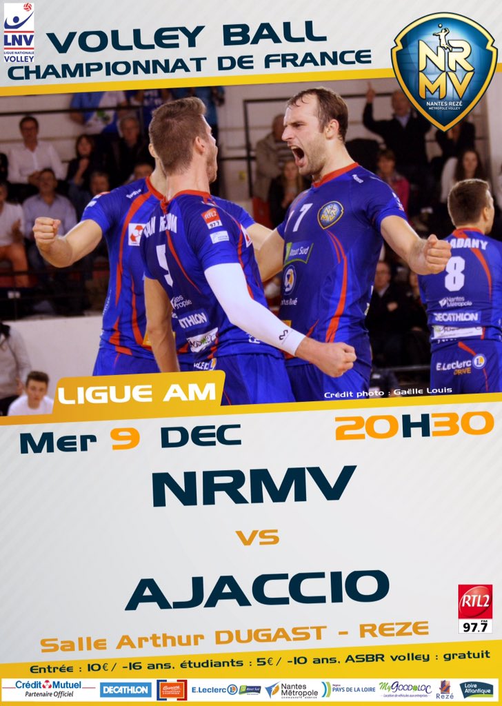 Nantes-Rezé Métropole Volley tweet media
