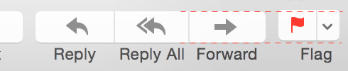 bjoernbg's tweet photo. Apple Mail: Absicht, dass das Flag-Item "herausragt"? #LittleBigDetails https://t.co/f7oizcZv1V