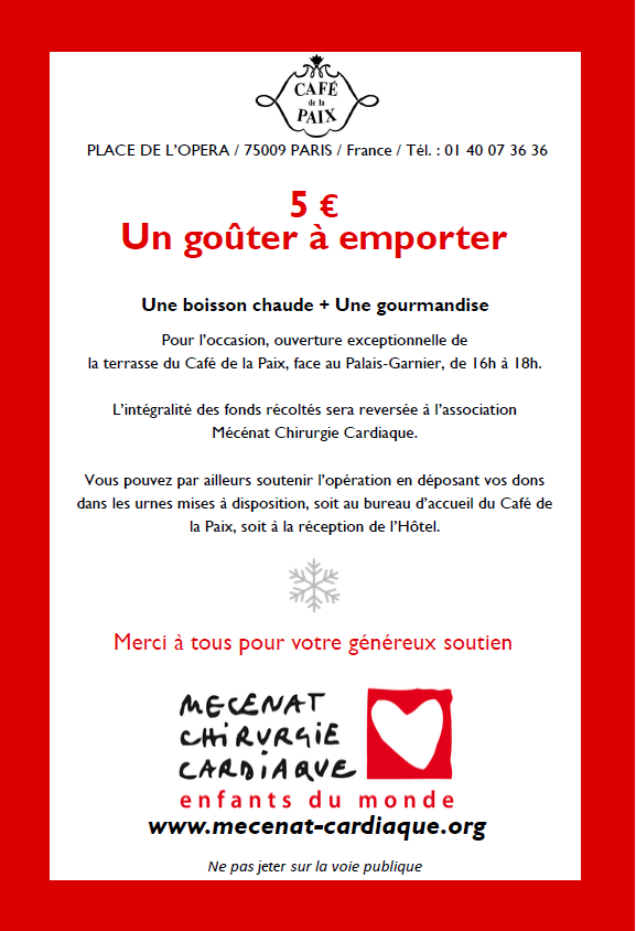 ICCafedelaPaix's tweet photo. Du 8 au 18 décembre, venez nombreux pour Les Goûters du Coeur au Café de la Paix! @MCC_news #MCCEvent #MCC https://t.co/JOtRqPkxLu