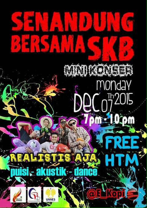 G'evening orang2 baik dan sehat. Fyi tonight we'll playing some sweet and nice melody at @E_kopi 😄