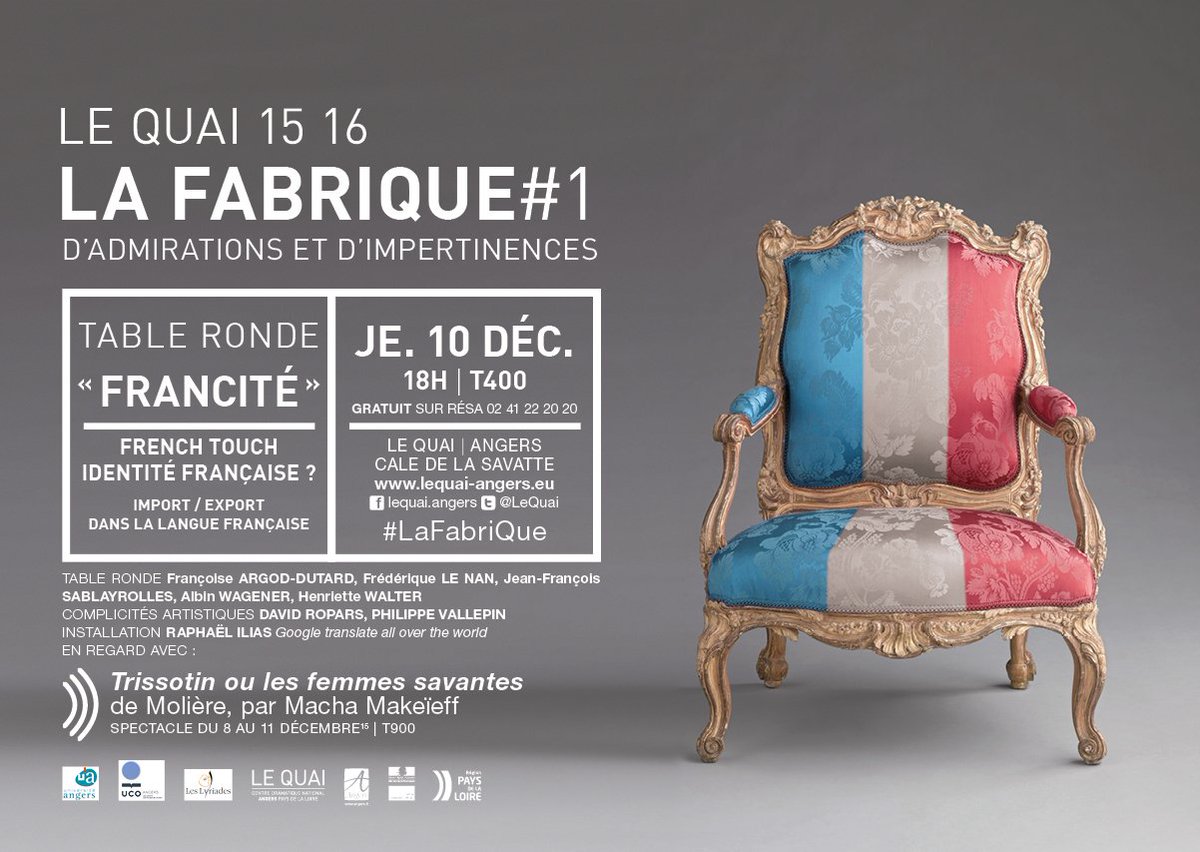 NTA_angers's tweet photo. [INEDIT] nouveau projet @LeQuai #Angers #LaFabrique avec @UnivAngers @UnivCathoOuest #conferences #art @Angers https://t.co/qTdk0bZYdI