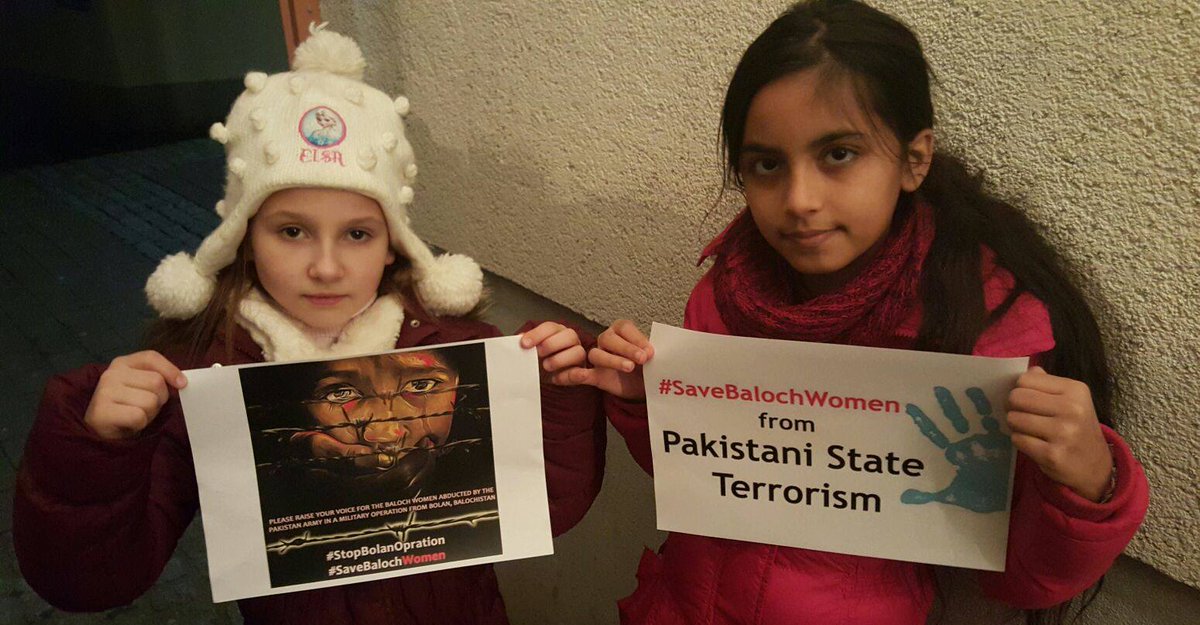 Children seeking voice on abduction of Baloch Women by Pakistani forces. Are u going to be their voice? #AskUNWomen