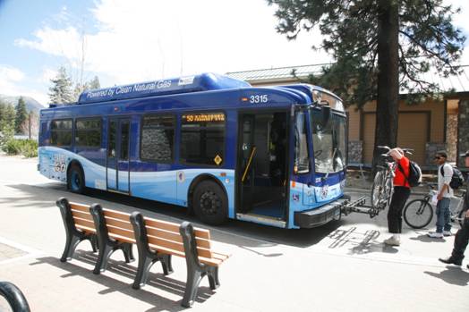KeolisNA's tweet image. These #Tahoe passengers ride bikes to the bus stop. Are you #CommittedTo sustainable mobility?
