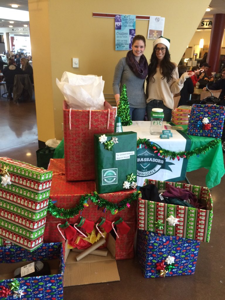 Alyssa_FSC's tweet photo. Come to the campus center to donate to support the United Beacon Veterans House #rambassadors https://t.co/wnNWnLsXfb