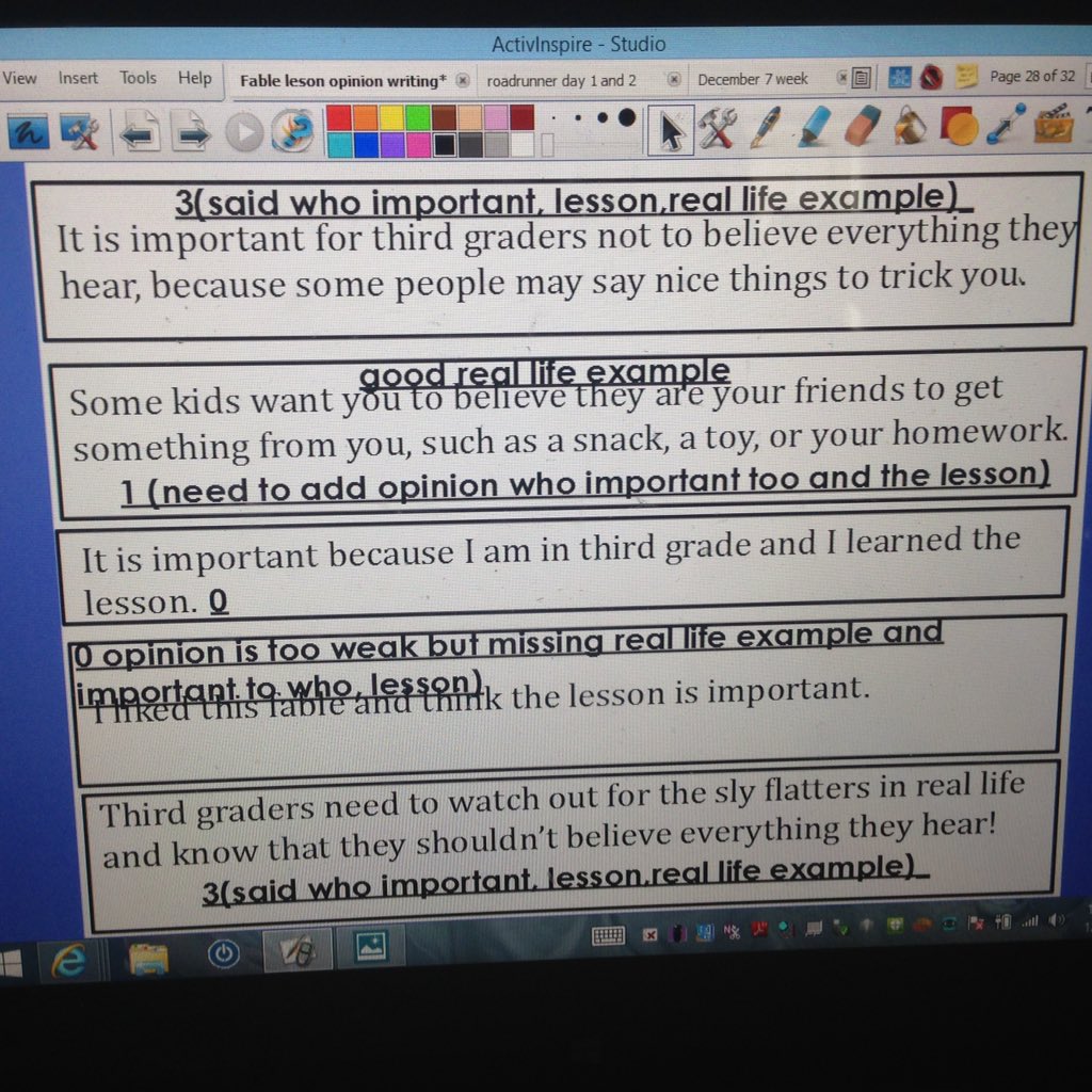MrsStefanik's tweet photo. Next part of their opinion essay criteria ✔️ hard little judges they have become #FAME #BCPSformative https://t.co/oiFHpcJtdE