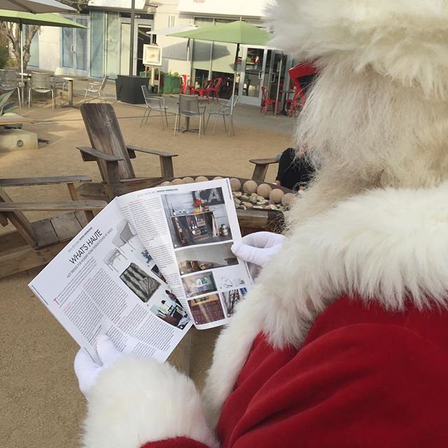 SOCOandTheOCMix's tweet photo. Santa Ron taking a look at the @latimes #SOCOCollection &amp; #TheOCMix gift guide. What's on your wish list? #LaTimes https://t.co/A8Z1kisLqi