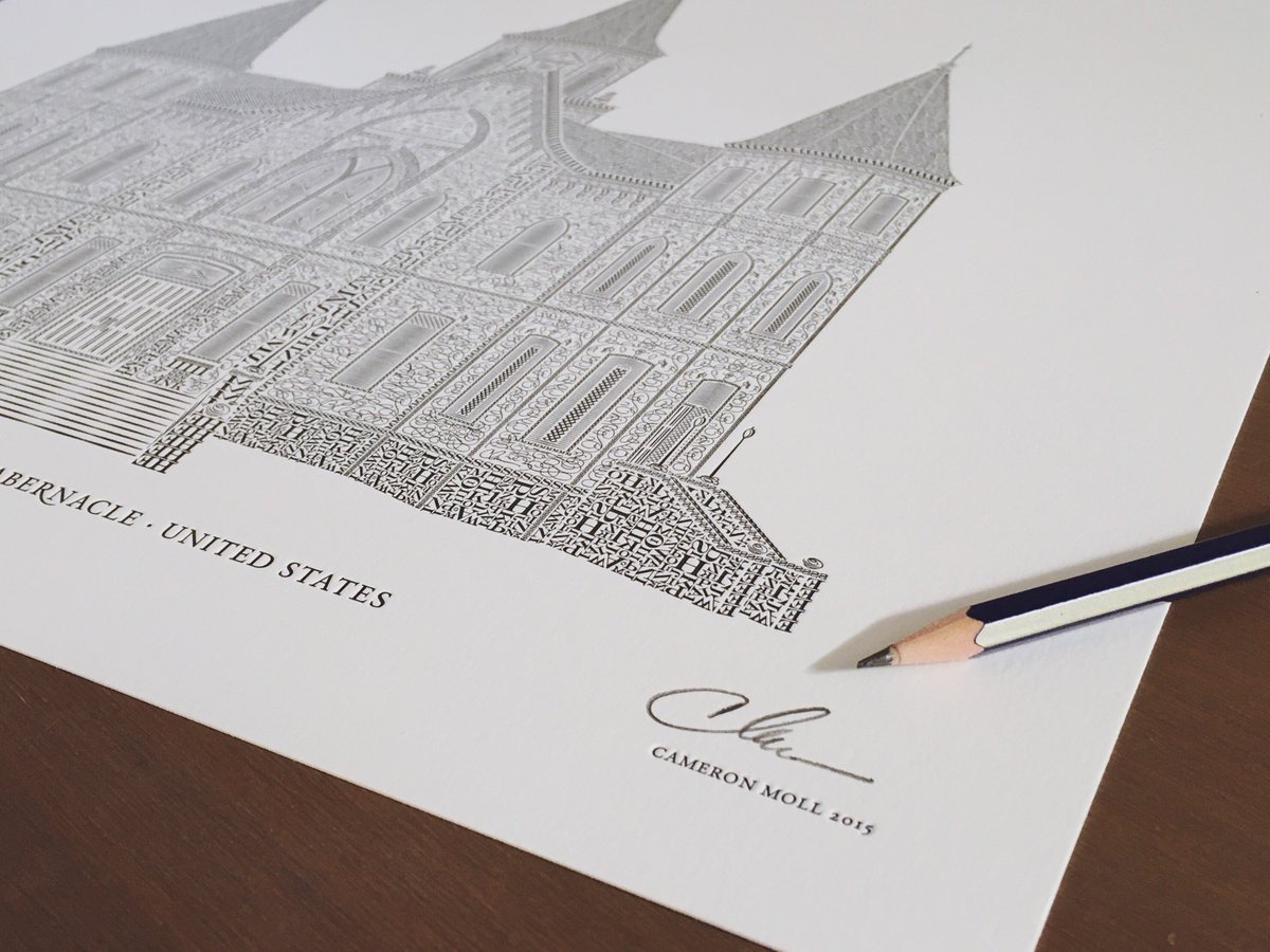typestructures's tweet image. Provo Tabernacle, signature #1. Now shipping: cameronmoll.bigcartel.com/product/provo-…
