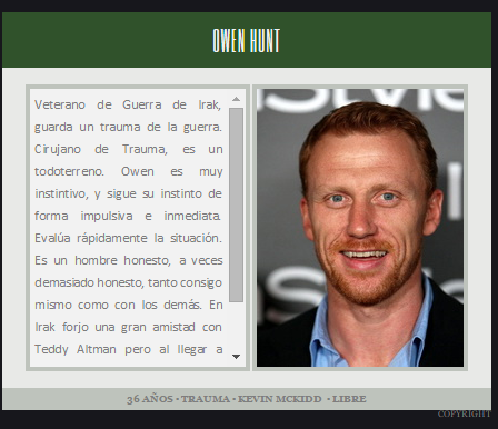 Buscamos a Owen Hunt ¿RT?
seattlegrace.foroactivo.com