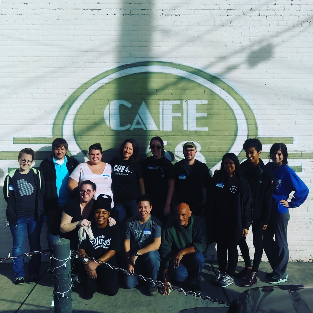 Cafe458's tweet photo. Great Sunday Brunch @Cafe458 service 20+ volunteers #communitybucket percievearance #pantherallure GSU achieve https://t.co/iTrg4lBMsg