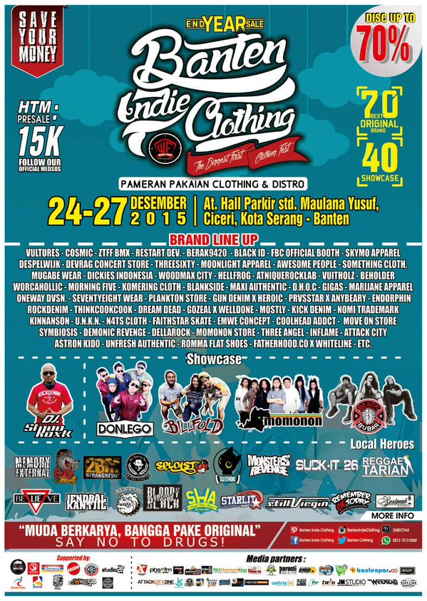 #BantenIndieClothing2015 @bantenClothing <a href="/COSMICserang/">COSMIC Serang</a> <a href="/ONEMORE_wear14/">ONEMORE wear</a> <a href="/GoovyGrind/">®GoovyGrindClothing</a> <a href="/HOSLEEPERS/">SLEEPERS.13</a> <a href="/untitle_shop/">UNTITLE Shophouse</a>