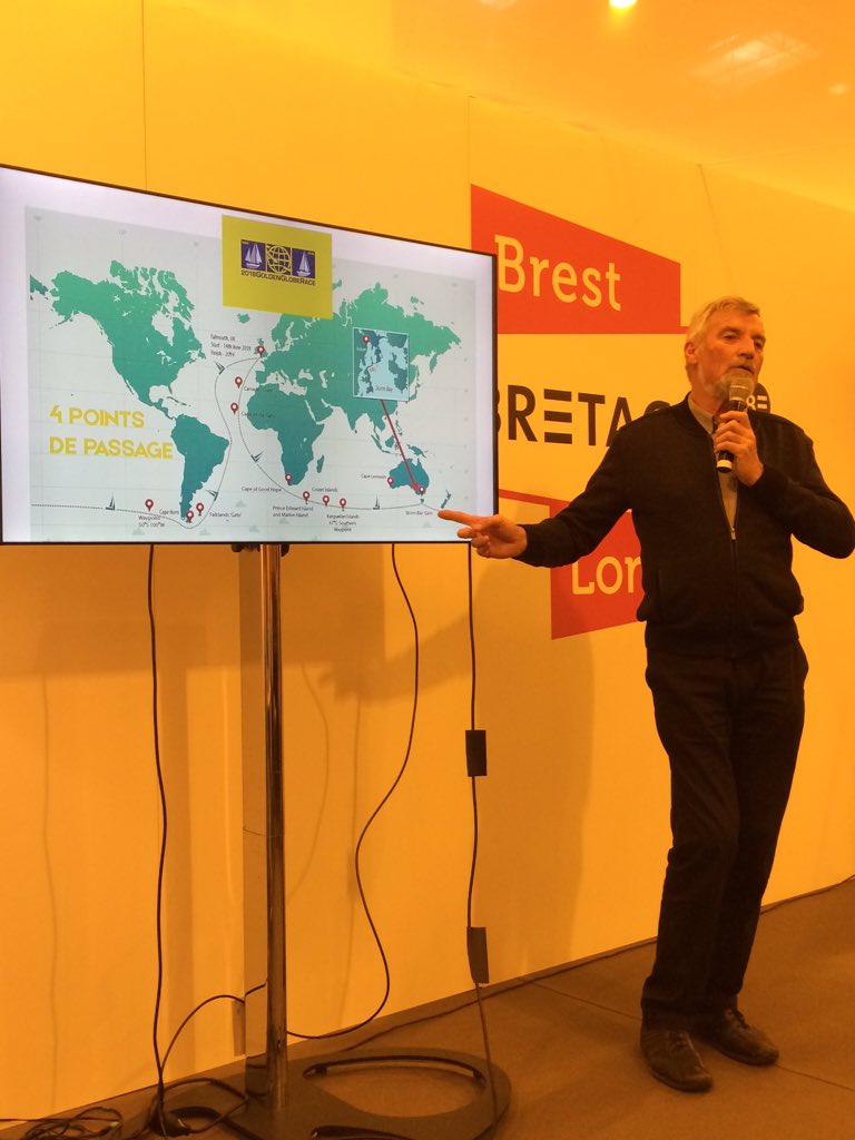 Jean-Luc VDH repart pour un tour à l'ancienne en 2018 sur un bateau des années 60 #GoldenGlobeRace #rustique