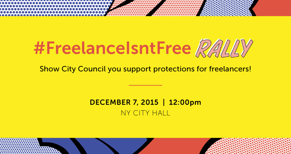 Sara_Horowitz's tweet image. Today is the day! Join me on the steps of City Hall at 12pm! bit.ly/1QPPpU8 #FreelanceIsntFree