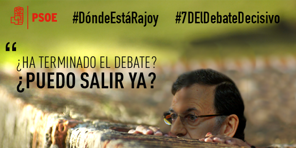 PSOE's tweet photo. Seguro que #TambiénLosHipsters quieren que Rajoy vaya el debate.  #DóndeEstáRajoy #7DElDebateDecisivo https://t.co/0rn7y9BYo5