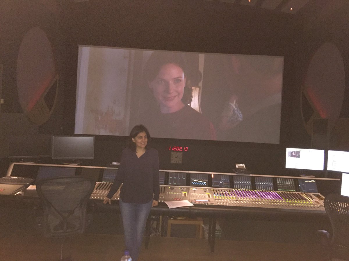 At Pinewood Studios finalising Despite the Falling Snow film!