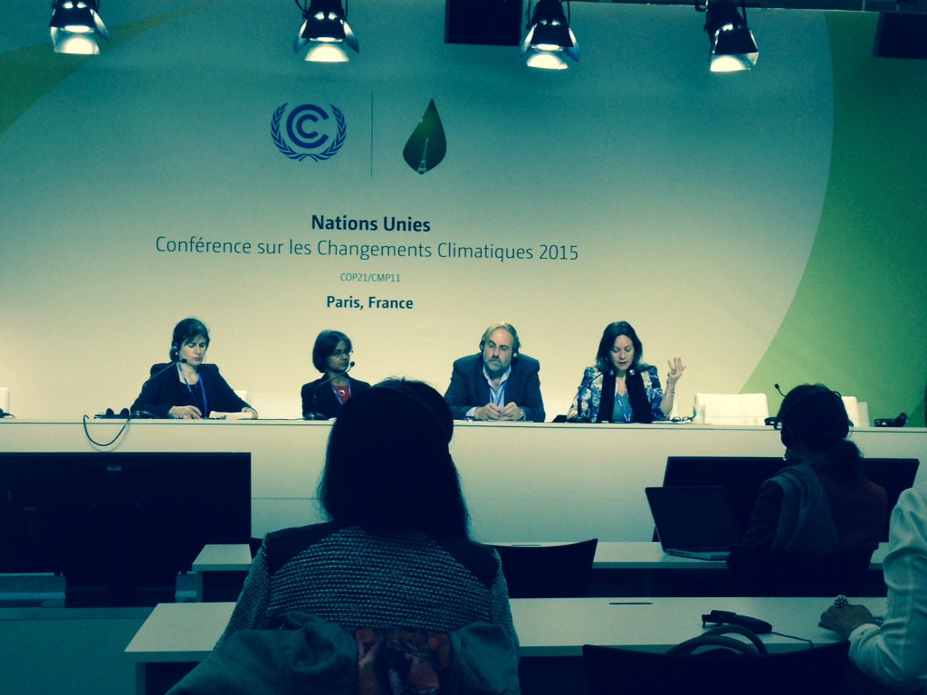 HELIOInt's tweet image. Today at #COP21 our expert Ms. Labriet just presented main results of the #EERA project in #Africa #energy #SDGs