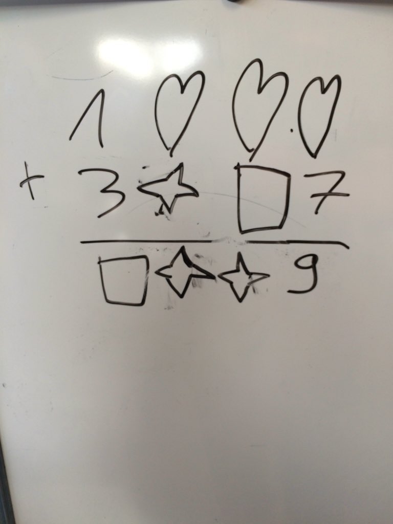 quiritcurie's tweet image. #cryptarithmétiques de Béni.