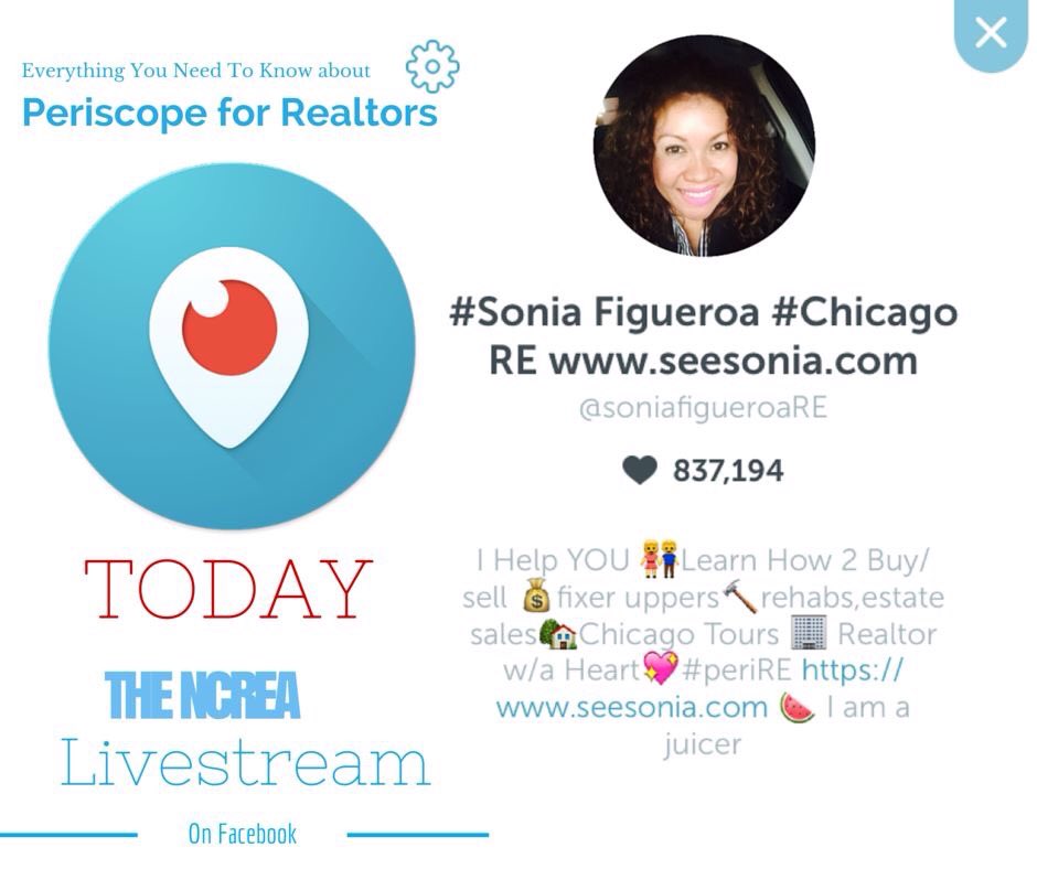 MichaelSimpsons's tweet image. #Periscope and #RealEstate Livestream with @soniafigueroaRE -Realtor - 22s.com/022bsv