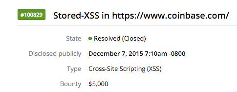 Congrats @hazimaslam for $5k award from <a href="/coinbase/">Coinbase 🛡️</a>, and thanks for making the Internet safer! hackerone.com/reports/100829