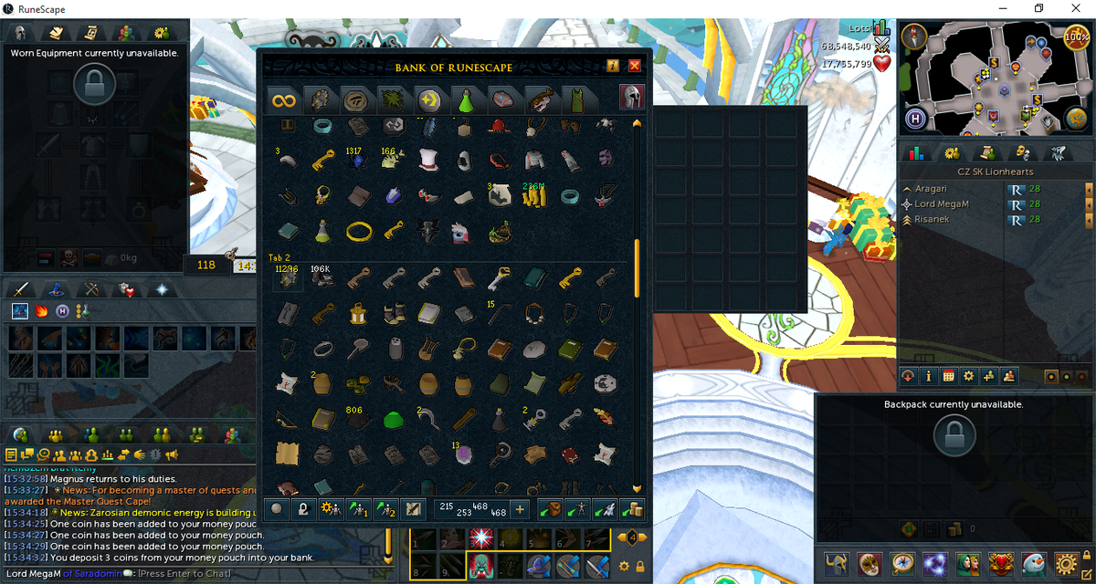 MarekMattos's tweet photo. @JagexSupport  When I open bank I dont see some my items in 1st slot. I have to take any item to see it for 1 second https://t.co/yFIZHb0xup