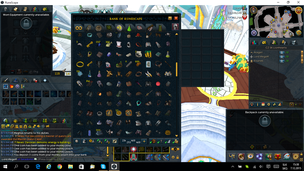 MarekMattos's tweet photo. @JagexSupport  When I open bank I dont see some my items in 1st slot. I have to take any item to see it for 1 second https://t.co/yFIZHb0xup