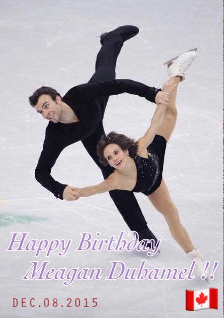 Happy Birthday Meagan Duhamel I hope to be amazing year I like your smaile and performance!!
I expect the success 