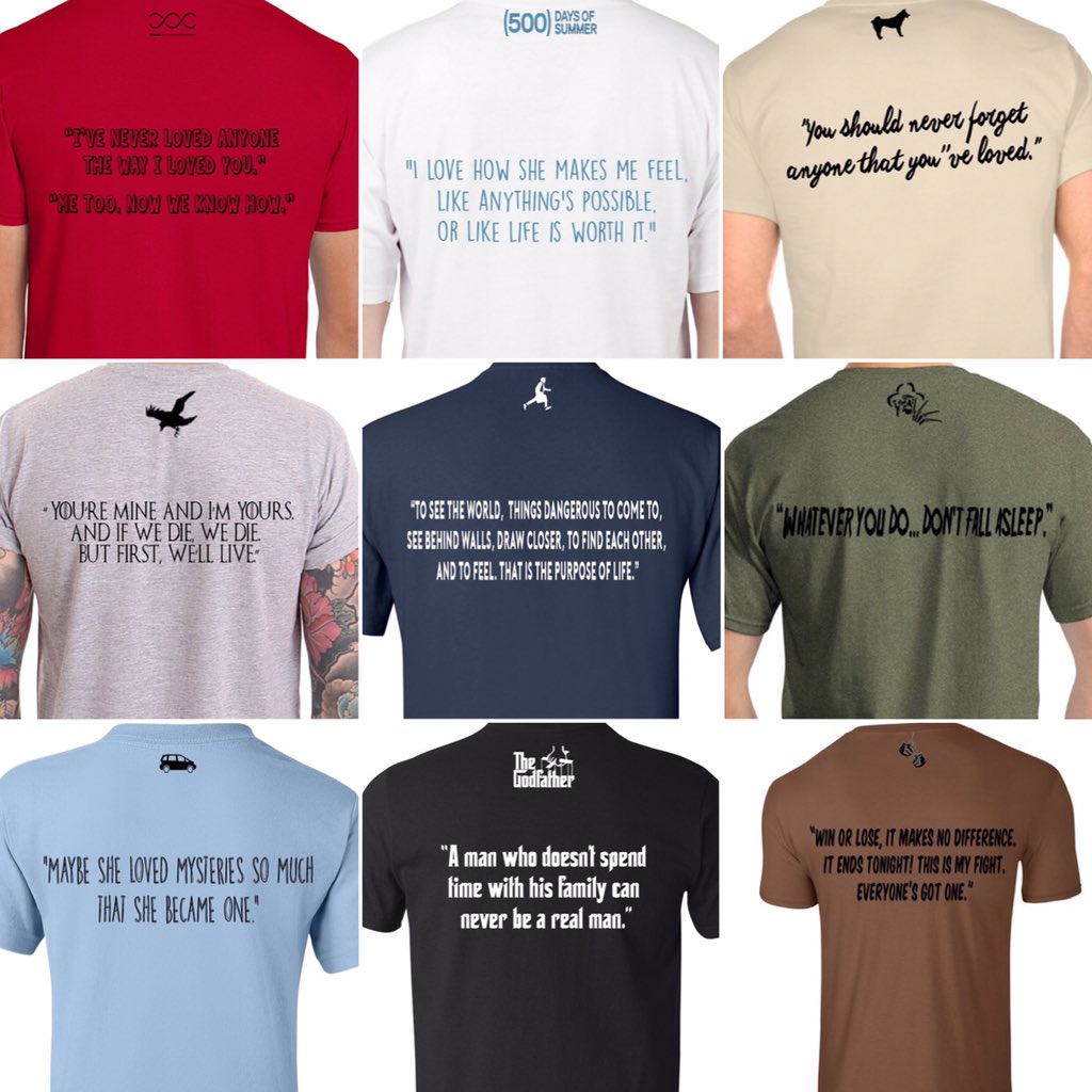 We sell premium printed movie tees. Follow our Instagram: @satireofficial and LINE@ account: @satireindonesia.