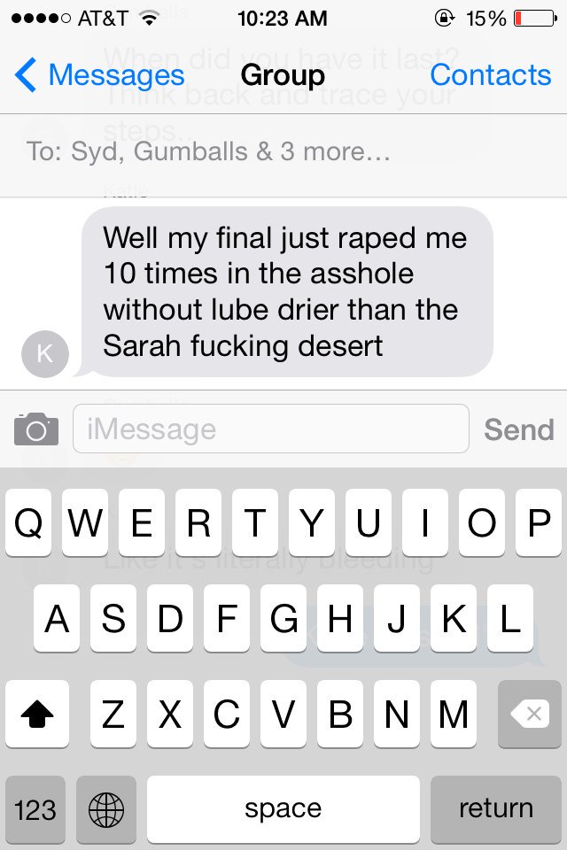 britttfid's tweet photo. How my roommates describe the way their finals went https://t.co/BRpuiYGiax