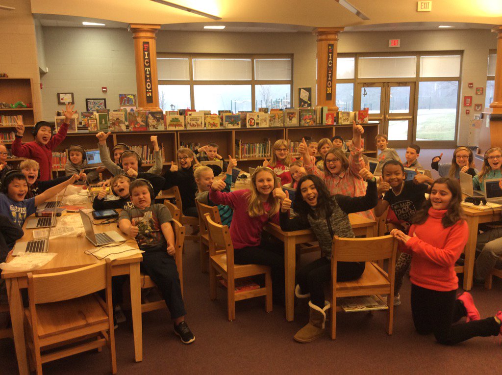 This is how Mr. Sepnafski's class feels about coding!!! #HourOfCode #learninginlibrary #ComputerScience #programming